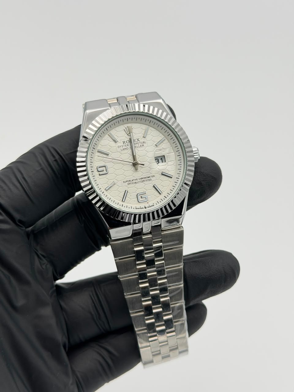 White Dial Semi-Automatic Watch – Jubilee Bracelet