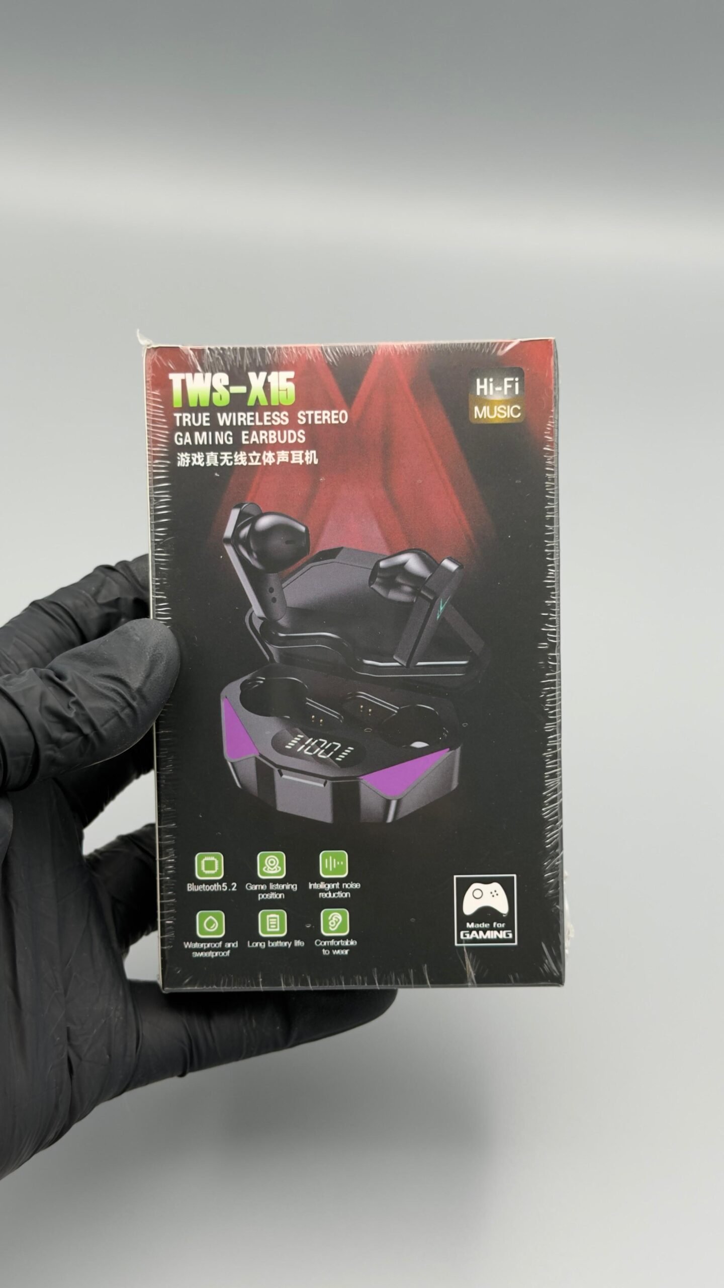 TWS-X15 True Wireless Stereo Gaming Earbuds with Bluetooth 5.2 - Image 3